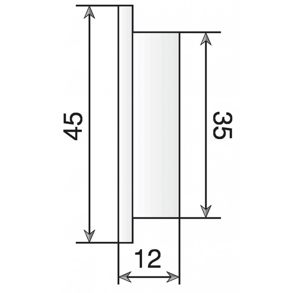 Grille ronde d'aération à visser ou coller pour contre cloison menuiserie - Nicoll - Diamètre 35 mm