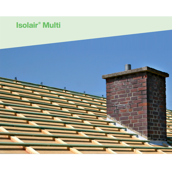 Panneau isolant en fibre de bois pour toiture et façade - Isolair Multi Pavatex - R=0,75 m².K/W - 1,88 M x 0,61 M - ép. 35 MM