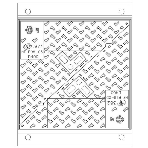 TELECOM L1C TAMPON FONTE TRIPODE CAD ACIER