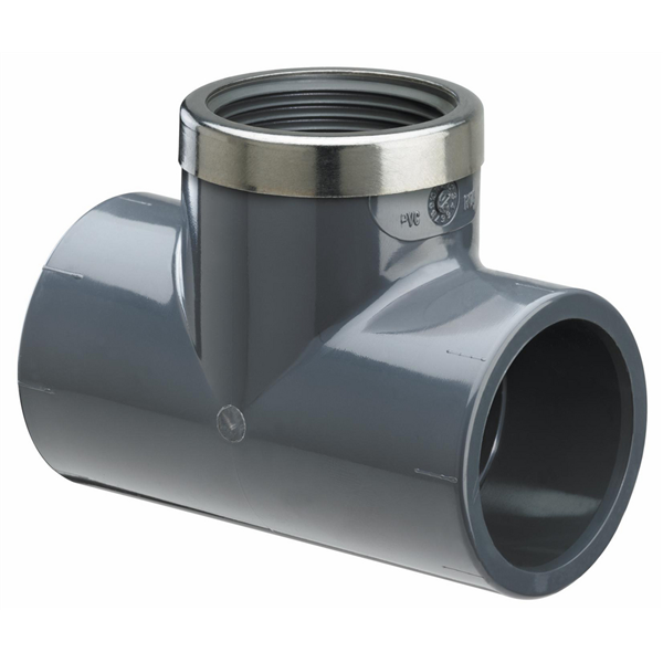 TE 90 PVC BAGUE RENFORT F/TARAUDE D63X2X63