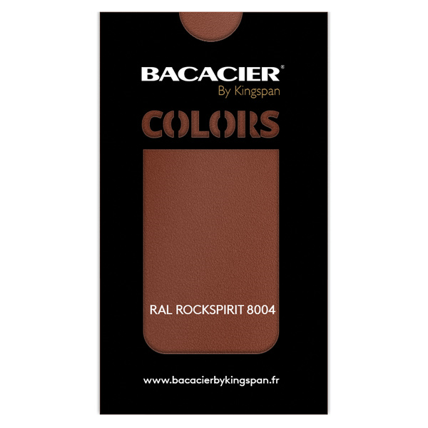 Bande de rive simple pour toiture bac acier Clipeo Bacacier - Longueur 2,10 M - Rouge terracotta 8004