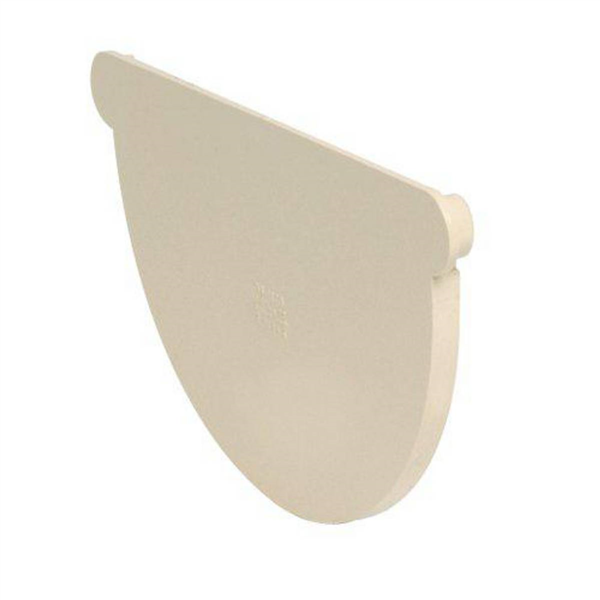 Fond de naissance demi-rond Nicoll pour gouttière - Gauche/Droite - Développé 33 cm - Largeur 173 mm - Techtan - Sable