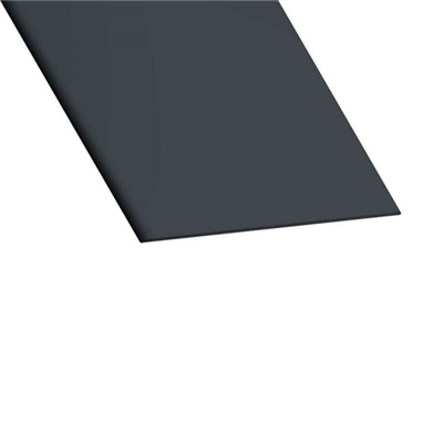 Profilé plat de finition et décoration - CQFD - Largeur 100 mm - Épaisseur 2 mm - PVC Gris anthracite - 2,6 M