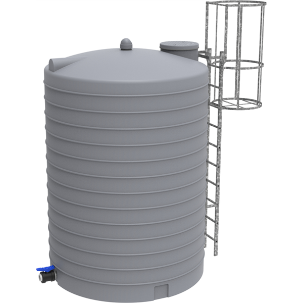 VERTICUVE PE 10 000 L grise  - 2.5" (Echelle non incluse)