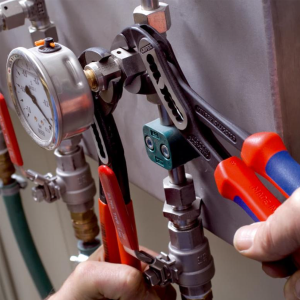 Pince multiprises Alligator Knipex - Cliquet 9 positions - Longueur 180 mm - Poignées gainées