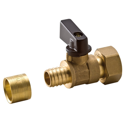 Vanne sortie de collecteur pour tube PER à glissement F15 x 21 - diamètre 12 mm