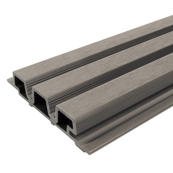 Bardage composite imitation bois aspect claire-voie - Weo 35 Fiberdeck - 33,00 MM x 170 MM - Long. 3,90 M - Coloris Light grey