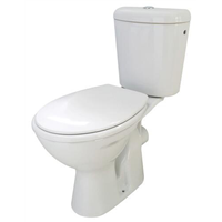 Pack WC au sol standard normé NF - Double commande 3/6 litres - Abattant double