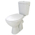 Pack WC au sol standard normé NF - Double commande 3/6 litres - Abattant double