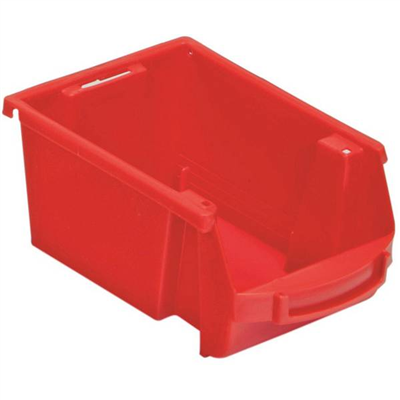 Bac à bec Standard polypropylène rouge Viso 460 x 305 x 175 mm capacité 28 litres