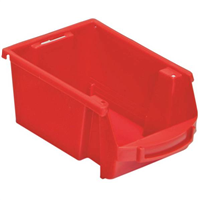 Bac à bec Standard polypropylène rouge Viso 460 x 305 x 175 mm capacité 28 litres