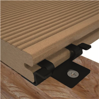 Clip inox pour la fixation des lames de terrasse en composite sur lambourde en bois - boite de 100 clips + 110 vis