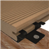 Clip inox pour la fixation des lames de terrasse en composite sur lambourde en bois - boite de 100 clips + 110 vis