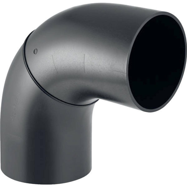 Coude à segment Geberit PE: 90°, d=200mm