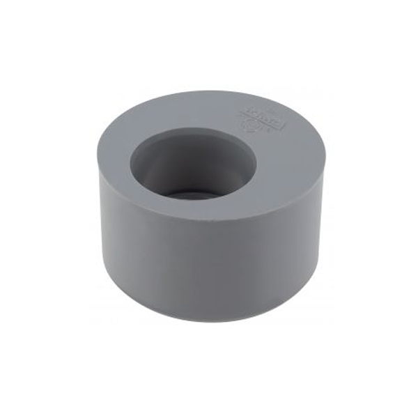 Tampon de réduction simple à coller Nicoll P4 - eaux usées et vannes - mâle/femelle - PVC - diamètre 75/40 mm