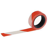 Ruban signalisation chantier Rubaplast rouge et blanc 50 mm x 100 m
