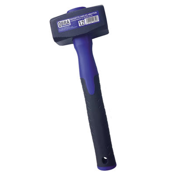 Massette droite Obra angles abattus manche tri-matière 1200g