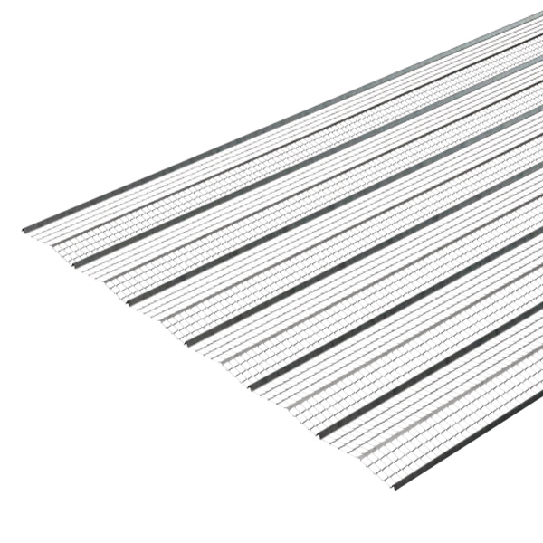 Lattis nervuré en acier galvanisé Nergalto sans papier - 2,50 M x 0,60 M
