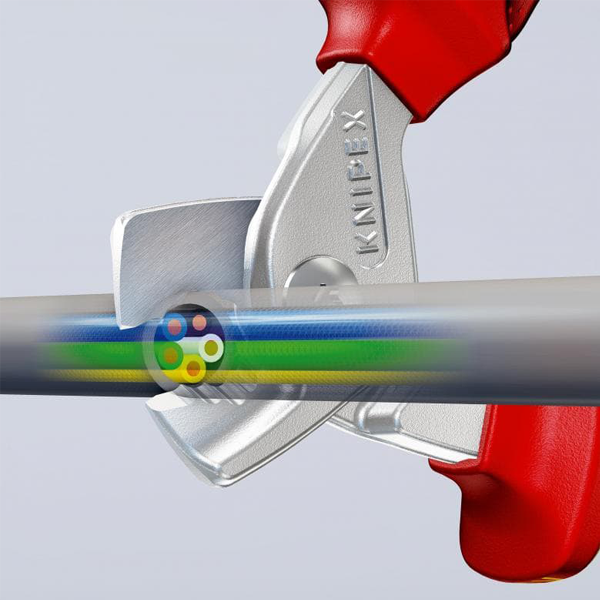 Pince coupe-câbles rigides et multibrins - StepCut Knipex - Isolée 1000V - Longueur 160 mm