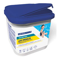 Régulateur de pH de piscine en granulés - pH Minus Astralpool - avec verre doseur - seau de 5 kg