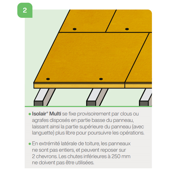 Panneau isolant en fibre de bois pour toiture et façade - Isolair Multi Pavatex - R=0,75 m².K/W - 1,88 M x 0,61 M - ép. 35 MM