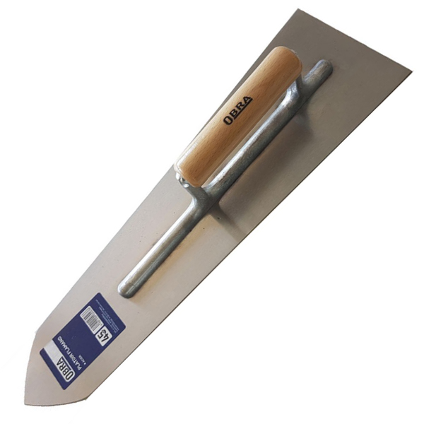 Platoir flamand en acier Obra 45cm de long avec manche en bois