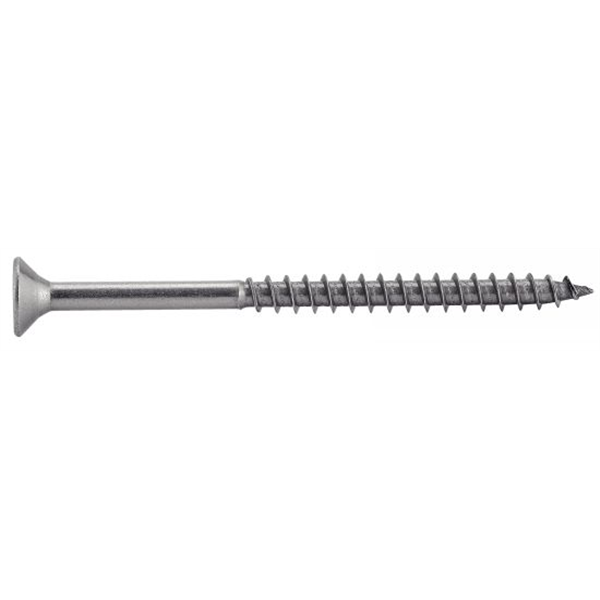 Vis pour aggloméré tête fraisée six lobes filetage partiel inox A2 TX25 6.0x100/60 - boîte de 100