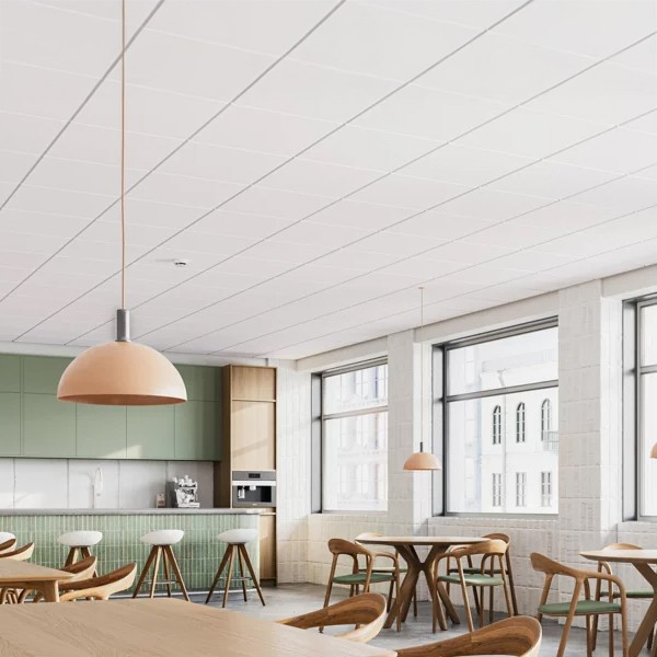 Dalle de plafond acoustique minérale - Topiq Alpha 15 - Bords droits - 120,0 CM x 60,0 CM - ép. 15,00 MM