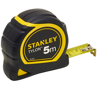 Mesure mètre à ruban Stanley Tylon bi-matière 5 mètres x 19 mm classe 2