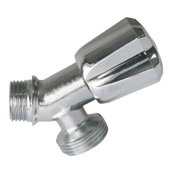 Robinet standard incliné à clapet pour machine à laver - M1/2" - M3/4