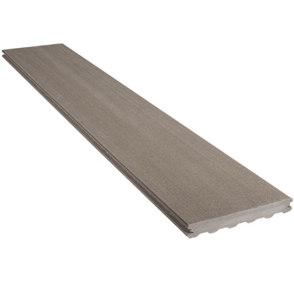 Lame de terrasse en bois composite Élégance finition lisse - Silvadec - 180 MM x 23,00 MM - longueur 4,00 M - Gris anthracite