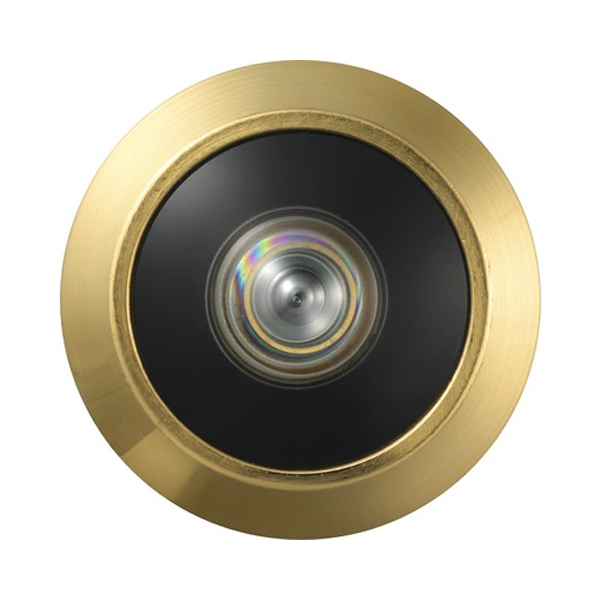 Judas optique Abus 2200 pour porte d'entrée d'épaisseur 35 à 53 mm - Ø 14 mm - vue à 200° - doré