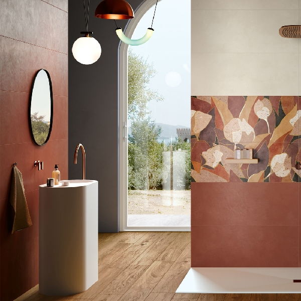 Carrelage en grès cérame Amaranto - Sol et mur intérieur - Chromatica - 100 x 40 cm - ép. 7 mm