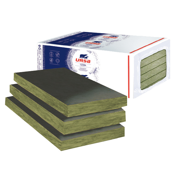 Panneau laine de verre pour murs extérieurs sous bardage ventilé - Façade Noir 32 P Ursa - R=3,15 m².K/W - 1,35 M x 0,60 M - ép.101 MM