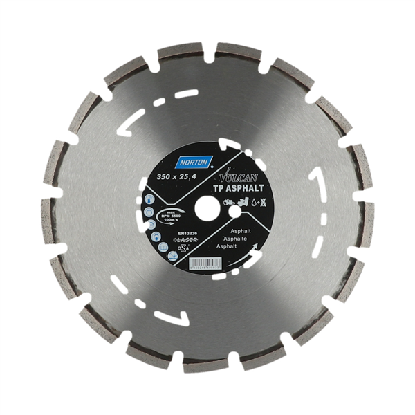Disque diamant VULCAN TP ASPHALTE - 350x25.4mm Norton Vulcan