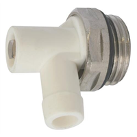 Robinet de vidange à tétine tournante laiton nickelé