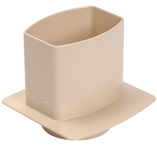 Pied de chute universel Nicoll PCU107 pour tube de descente ovoïde de 105 x 76 mm - Techtan Sable