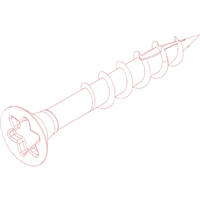 Vis inox tête fraisée P 9608 pour bardage composite Ligna - TX20 - 4,2 x 30 mm - boîte de 200