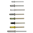 rivet pop: aveugle, alu, inox