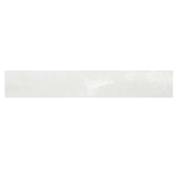 Plinthe de carrelage intérieur en grès cérame émaillé effet béton Cusset - 45,0 CM x 7,4 CM - Blanco