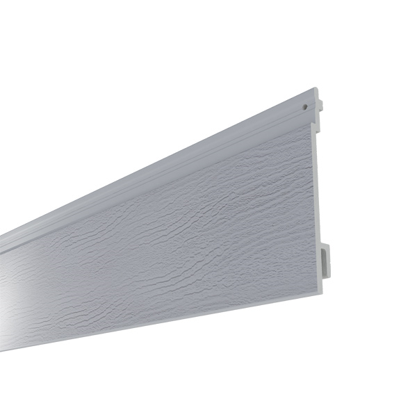 Bardage PVC extérieur imitation bois peint - Isocel Veiné Bois - 166,00 MM x 18,00 MM - Long. 4,00 M - Gris clair
