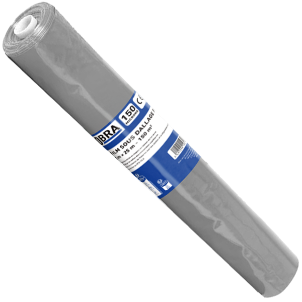 Film sous dallage en polyéthylène - 150 microns - Obra - 6,00 M x 25,00 M