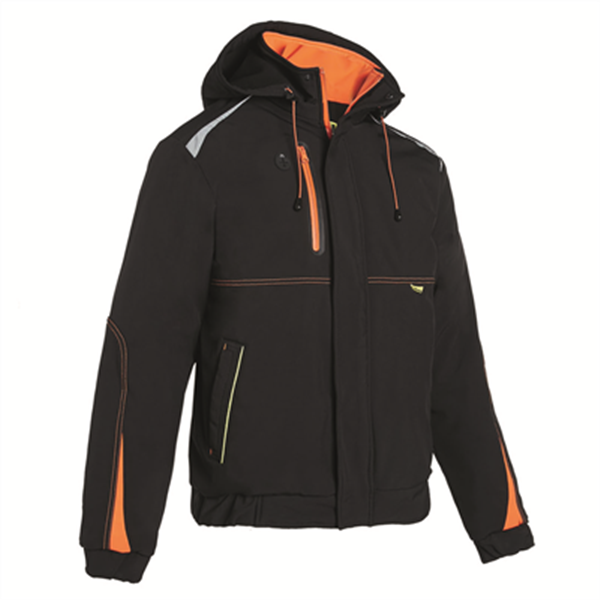 Veste respirante waterproof Morane noir et orange Taille 3XL North way