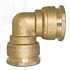 Raccord laiton coudé égal SUMO pour tube PE Ø63 mm