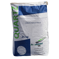 Sable à sabler séché pour décapage Quartz N°1 - granulométrie de 0,36 à 0,61 mm - sac de 25 kg