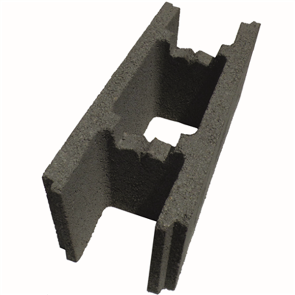 Bloc béton à bancher rectifié pose à sec à emboîtement 500x200x250 mm B40