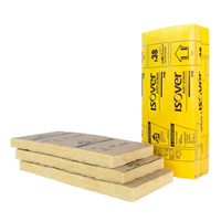 Panneau laine de verre pour murs maçonnés - PB 38 revêtu kraft Isover - R=1,20 m².K/W - 1,35 M x 0,60 M - ép.45 MM