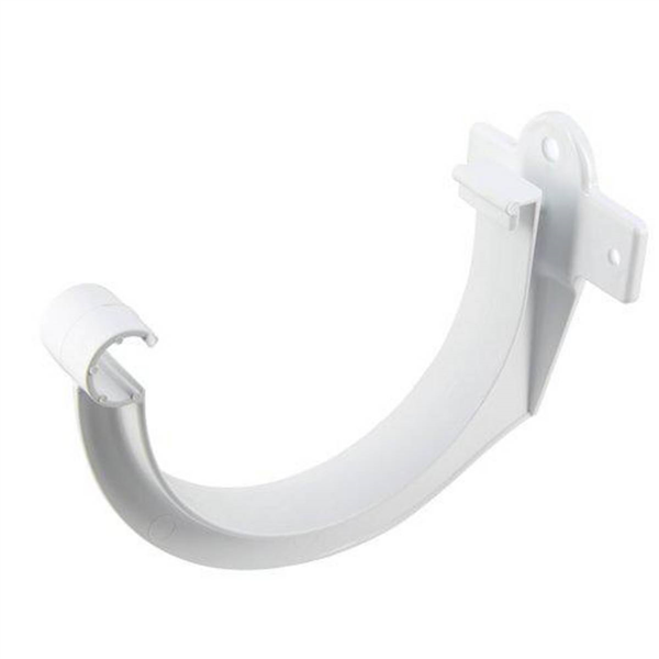 Crochet bandeau pour gouttière 1/2 ronde développé de 25 coloris blanc