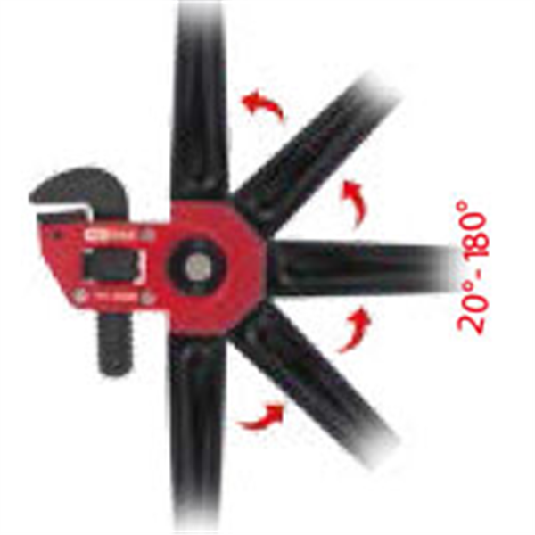 Pince à tube avec tête pivotante réglable 1" 1/2 KsTools