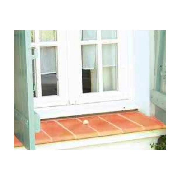 Appui de fenêtre Occitan Terreal AP11 en terre cuite lisse - Rouge - 350 MM x 200 MM x 45 MM - épaisseur 18 MM